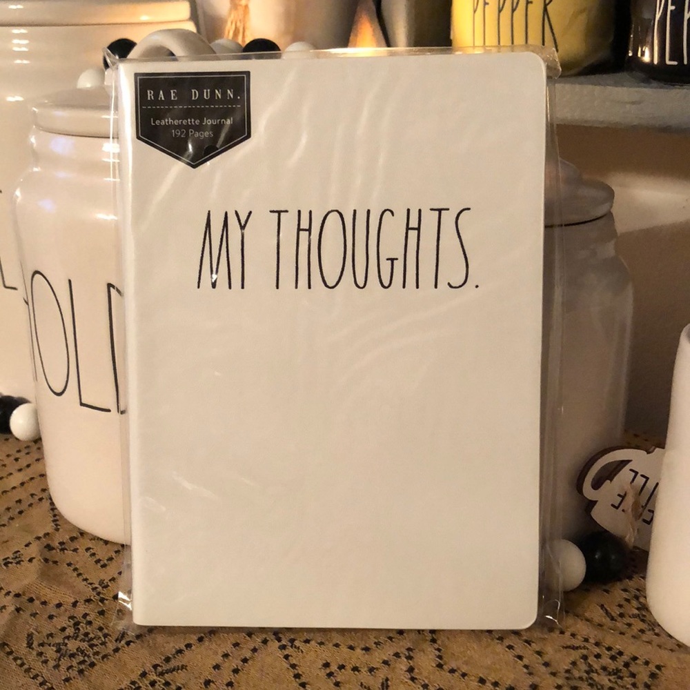 Rae Dunn MY THOUGHTS. Leatherette Journal 192 Pages
